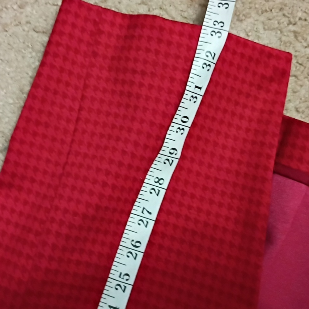 Cabi Red Houndstooth Celebration Women's Red Coat SZ Small - Picture 8 of 11